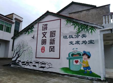 靖边墙绘是现在流行的墙体广告