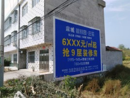 靖边墙体广告质量分析