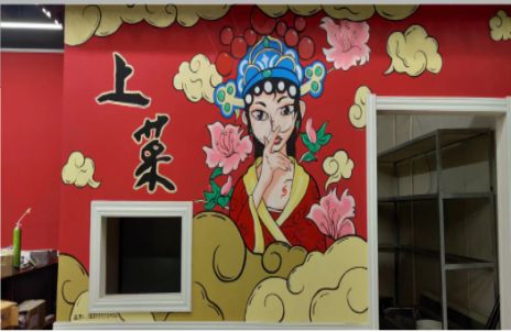 靖边墙体彩绘的发展和应用